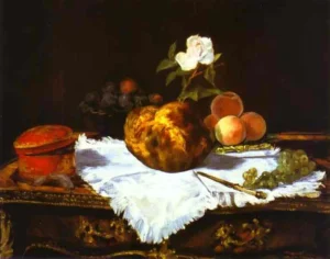 A brioche – Golden Still Life – Impasto Oil