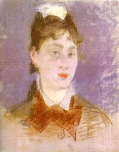 Hand-painted oil reproduction after Edouard Manet's A Young Girl