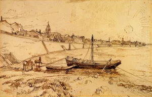 Bank of the Rhone – Peaceful – Hand-Painted Oil