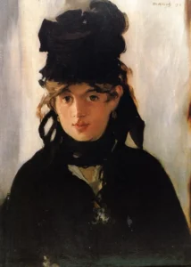 Berthe Morisot with a bouquet of violets – Elegance – Textured Canvas