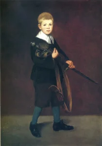 Boy with a sword – Courageous Page – Textured Oil