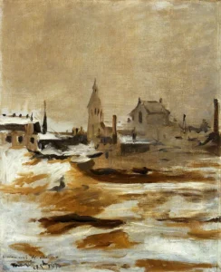 Effect of Snow at Petit-Montrouge – Wintry – Textured