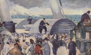 Embarkation after Folkestone – Nautical – Hand-Painted Oil