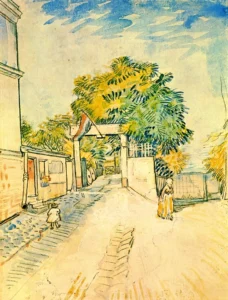 Entrance to the Moulin de la Galette – Lively – Textured Oil