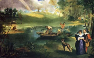 Fishing – Serene River – Hand-Painted Oil
