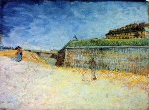 Fortifications of Paris with Houses – Suburban – Impasto Oil