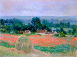 Haystack at Giverny – Golden Harvest – Textured Oil