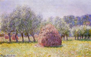 Haystack – Golden Harvest Glow – Textured Canvas