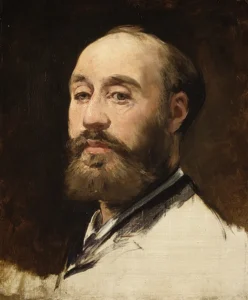 Hand-painted oil reproduction after Edouard Manet’s Head of Jean-Baptiste Faure