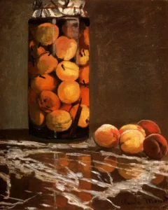 Jar Of Peaches – Vibrant – Hand-Painted Oil