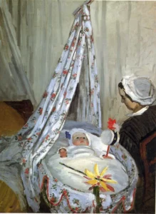 Jean Monet in the Craddle – Tender – Hand-Painted Oil