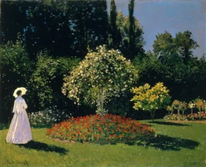 Jeanne-Marguerite Lecadre in the Garden – Serene – Hand-Painted Oil