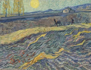 Laboureur dans un Champ – Serene Morning – Textured Canvas hand-painted oil painting by DafenArts