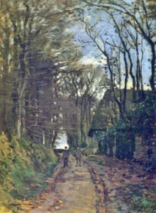 Lane in Normandy – Serene Path – Textured Canvas