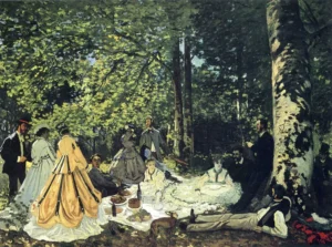 Luncheon on the Grass – Verdant Leisure – Textured Canvas