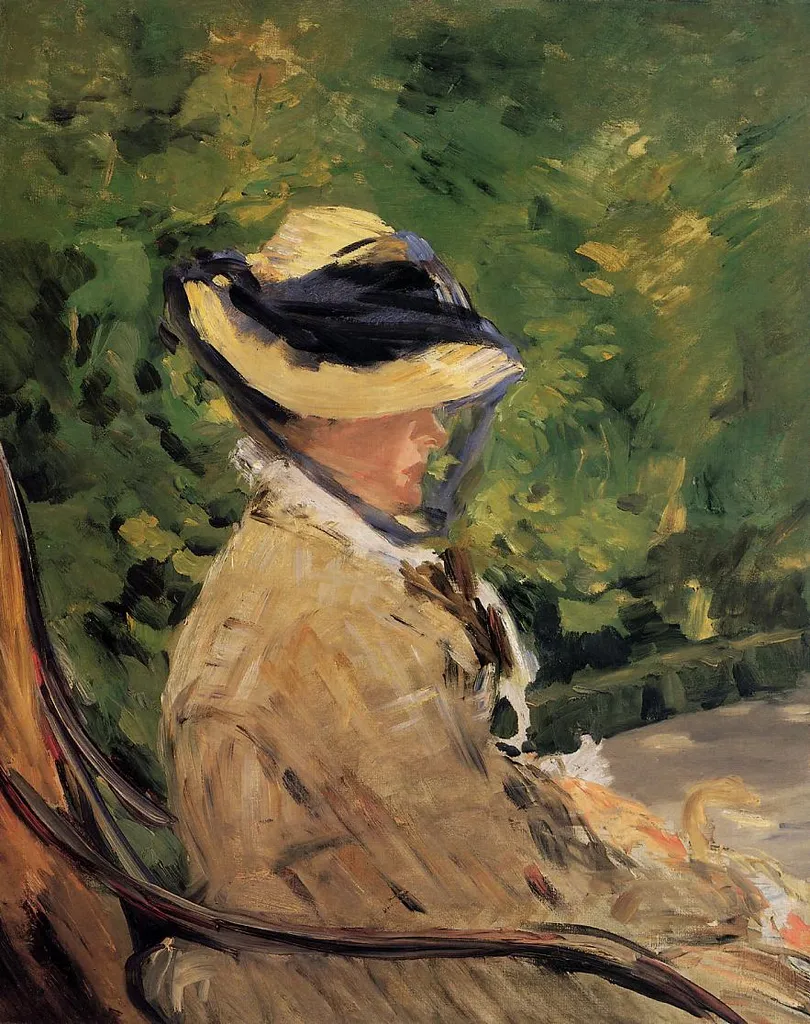 Madame Manet at Bellevue (1880) - Hand-Painted Oil Reproduction