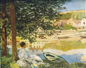 On the Bank of the Seine, Bennecourt – Tranquil – Textured