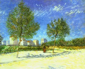 On the Outskirts of Paris – Serene – Hand-Painted Oil