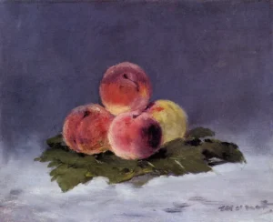 Hand-painted oil reproduction after Edouard Manet's Peaches