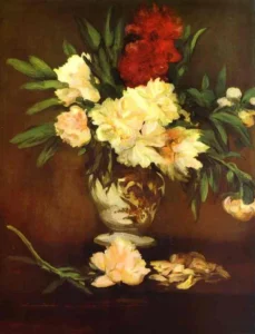 Peonies in a vase – Elegant Floral – Hand-Painted Oil