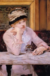 Hand-painted oil reproduction after Edouard Manet's Plum