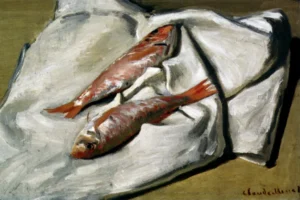 Red Mullets – Vibrant Catch – Hand-Painted Oil