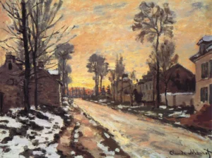 Road at Louveciennes – Serene – Textured Canvas
