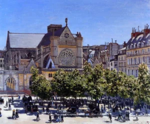Saint Germain l'Auxerrois – Parisian Street – Hand-Painted Oil
