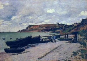 Sainte-Adresse Fishing Boats – Serene – Textured Oil