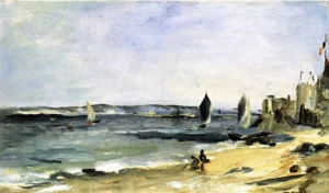 Seascape at Arcachon – Serene – Hand-Painted Oil