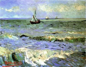 Seascape at Saintes-Maries – Coastal Breeze – Impasto Oil