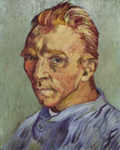 Self Portrait – Intense Gaze – Textured Oil