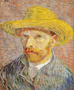 Self-Portrait with Straw Hat