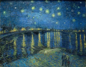 Starry Night Over the Rhone – Serene – Textured Canvas