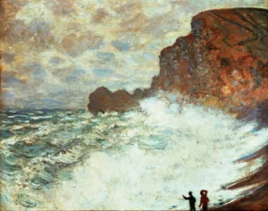 Stormy Seascape – Turbulent Waves – Textured Canvas