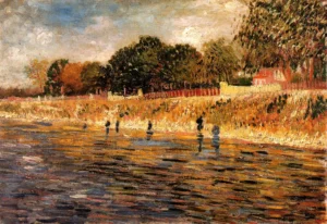 The Banks of the Seine – Serene – Textured Canvas