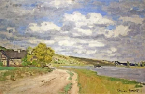 The Estuary of the Siene – Serene Horizon – Textured Canvas