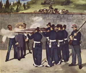 The Execution of the Emperor Maximilian – Dramatic – Hand-Painted Oil