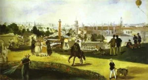 The Exposition Universelle – Parisian Bustle – Textured Canvas
