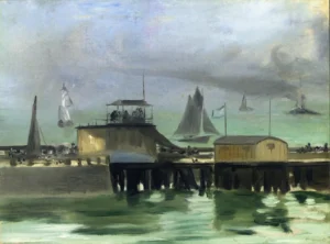 The Jetty at Boulogne – Coastal – Textured Canvas