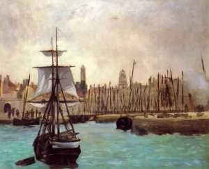 The Port of Bordeaux – Bustling – Hand-Painted Oil