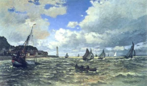 The Seine Estuary at Honfluer – Serene – Textured Canvas