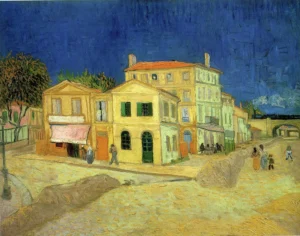 The Yellow House – Vibrant Corner – Textured Canvas
