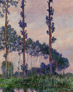 Three Trees in Grey Weather – Somber – Impasto Oil