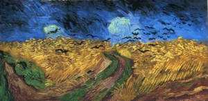 Wheatfield with Crows – Turbulent Sky – Impasto Oil