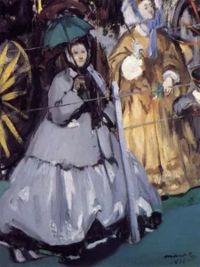 Women at the Races – Elegant Spectators – Textured Oil
