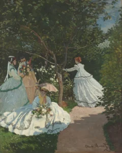 Women in the garden – Serene Sunlight – Textured Canvas