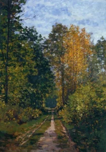 Wooded Path – Serene – Hand-Painted Oil