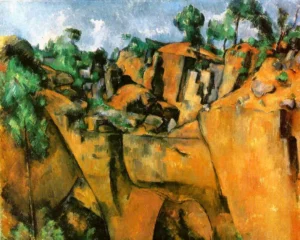 Bibemus Quarry – Golden Landscape – Textured Oil
