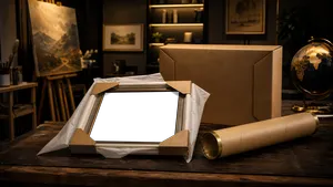 Free shipping and protective packaging for custom hand-painted oil paintings